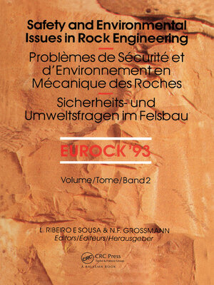 cover image of Safety and environmental issues in rock engineering, volume 2